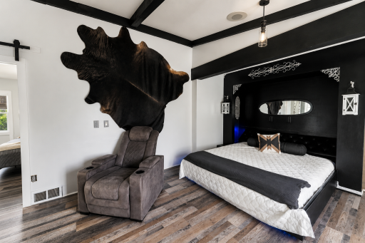Main Level Family Room currently being used as bedroom