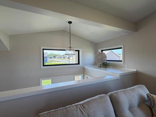 transom windows allow for abundant natural light