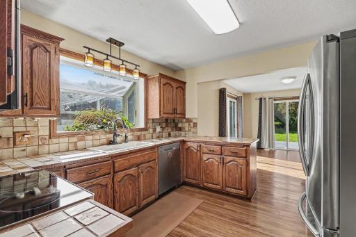 Huge wonderful window over the kitchen sink