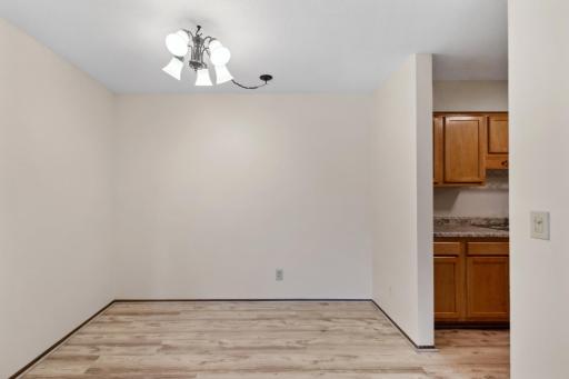 Dining space includes Fresh Paint and New LVP Flooring