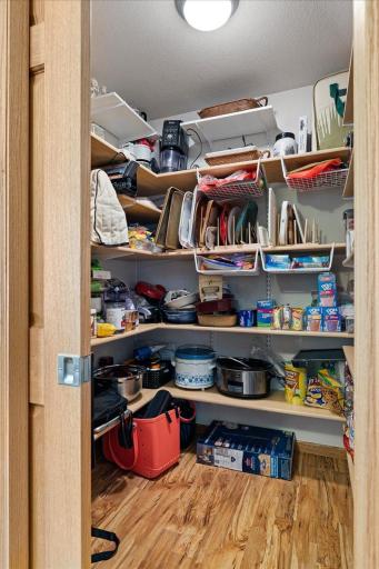 walk in pantry- another benefit of the addition