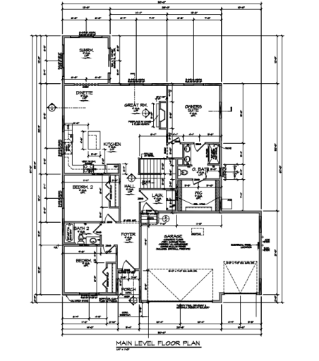 Main Level Floor Plan
