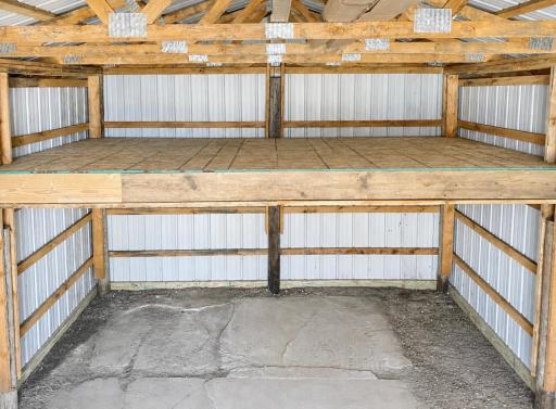 Pole Barn Interior & Storage