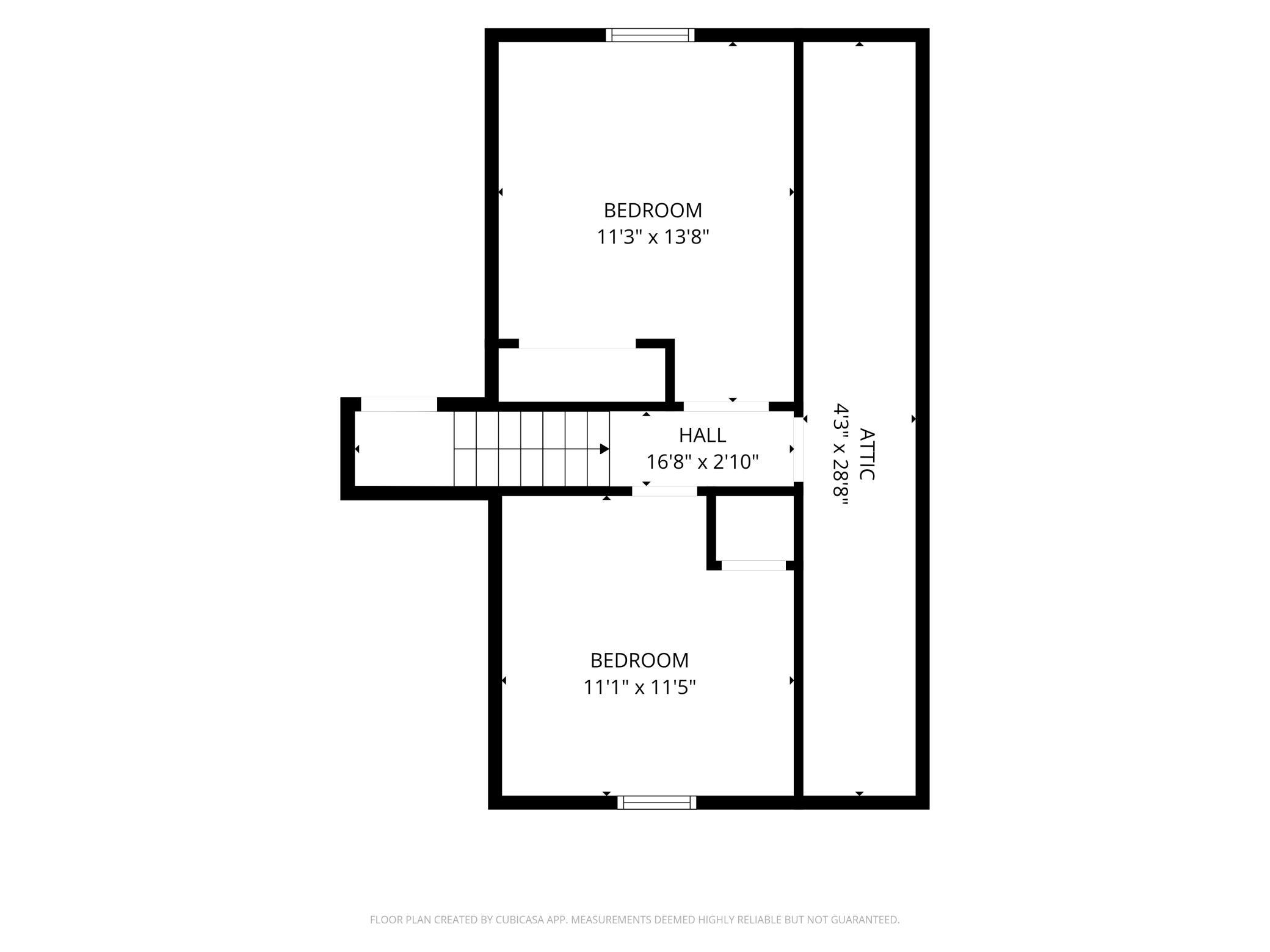 Second Level Floor Plan