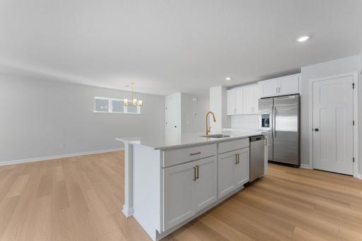 Quarts countertops throughout the home!