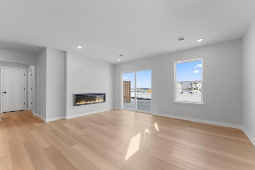 The Trenton includes a fireplace and walkout access to the included patio, landscaping, sod and irrigation system!