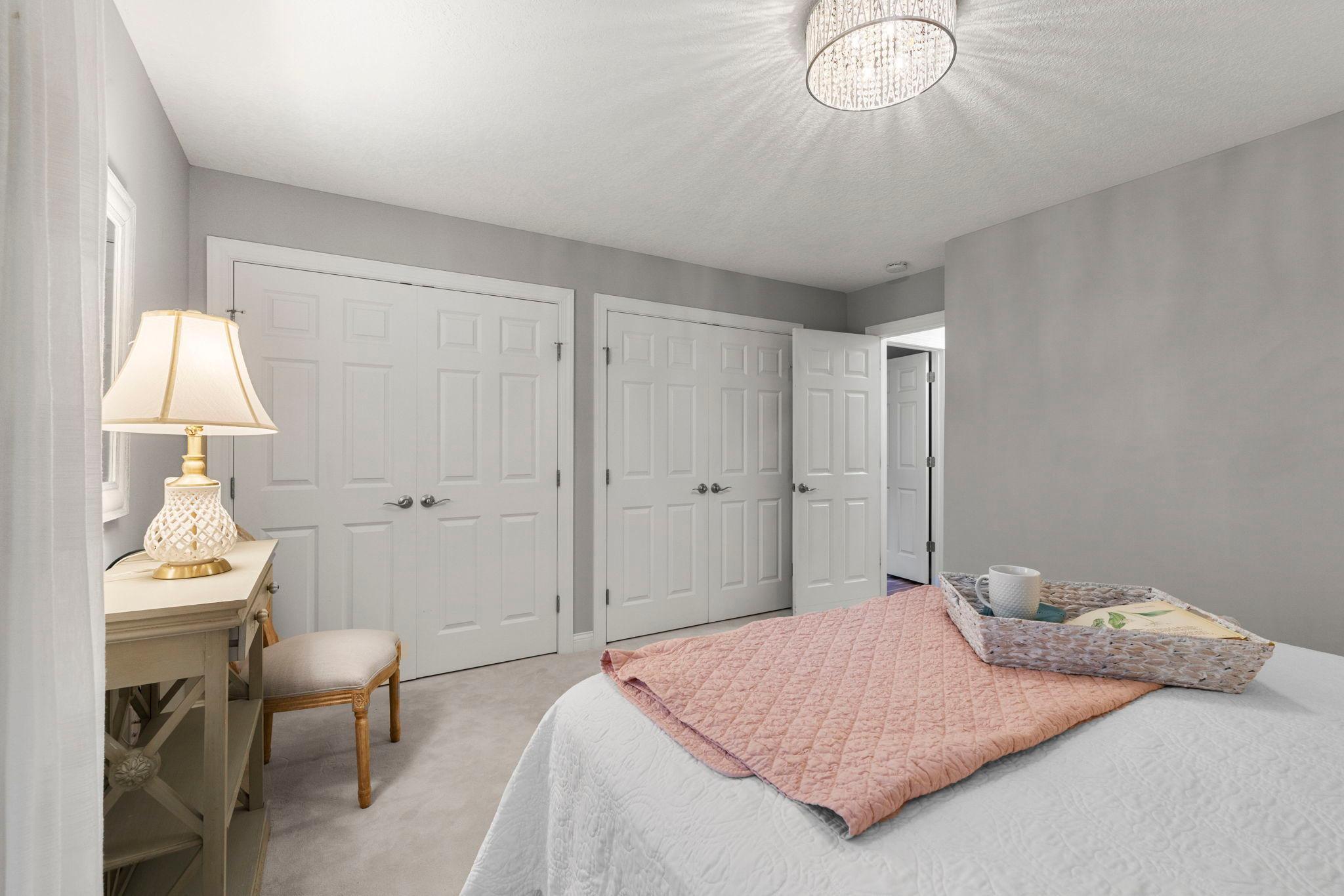 Large double closet in Primary