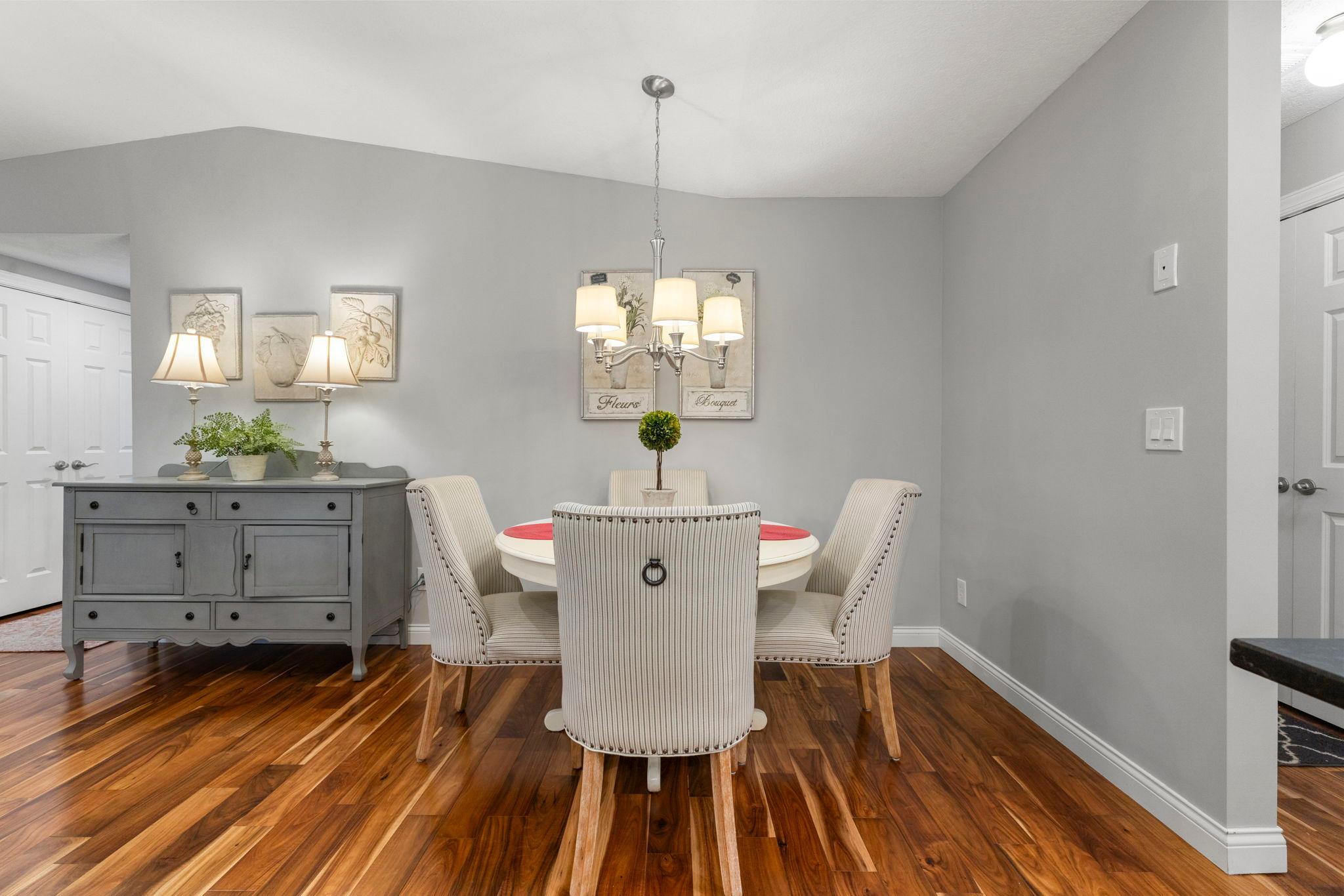 Open dining room
