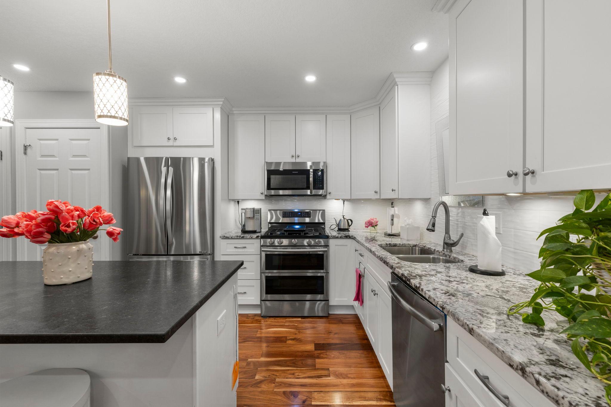 Remodeled open kitchen