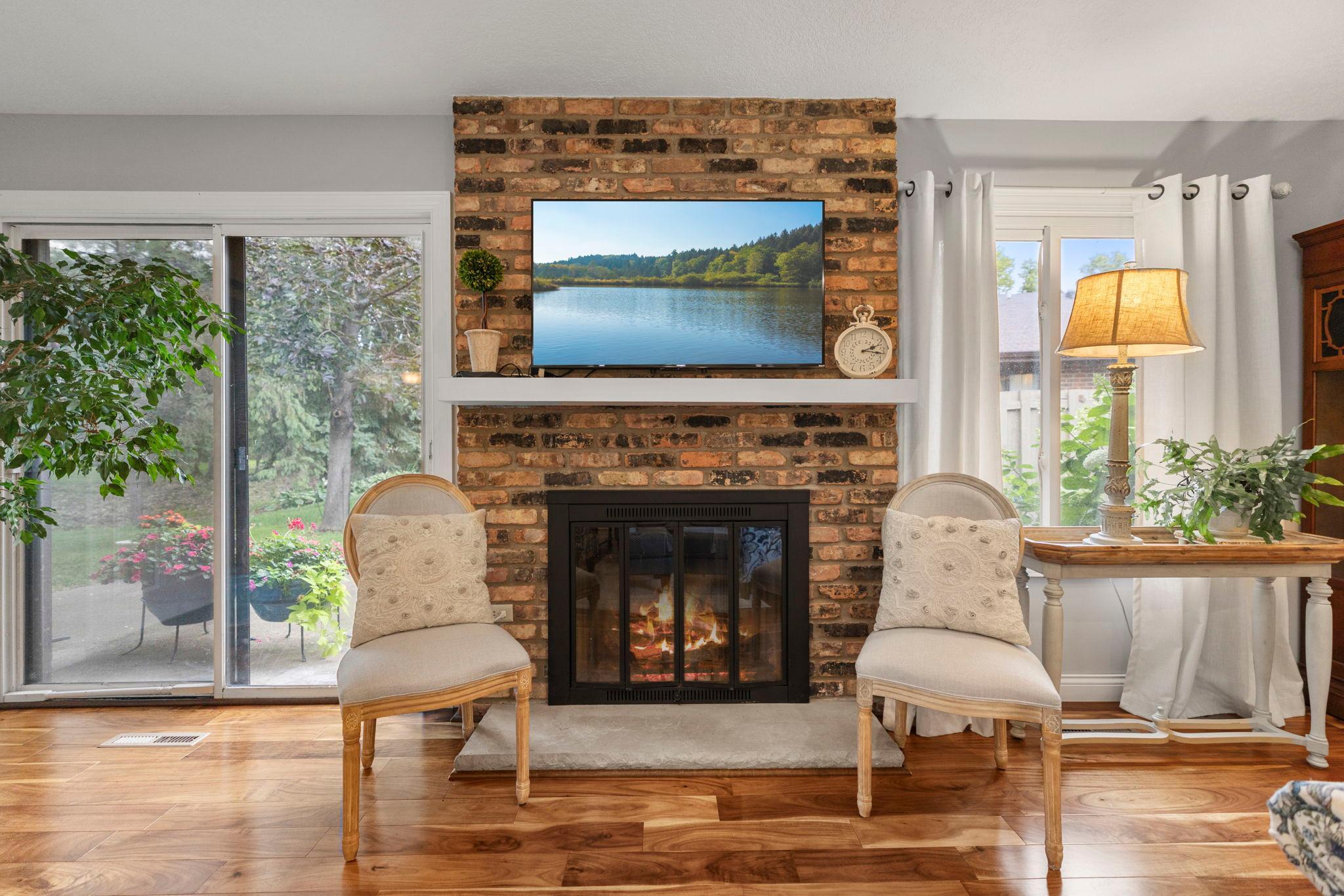 Wood Burning Fireplace