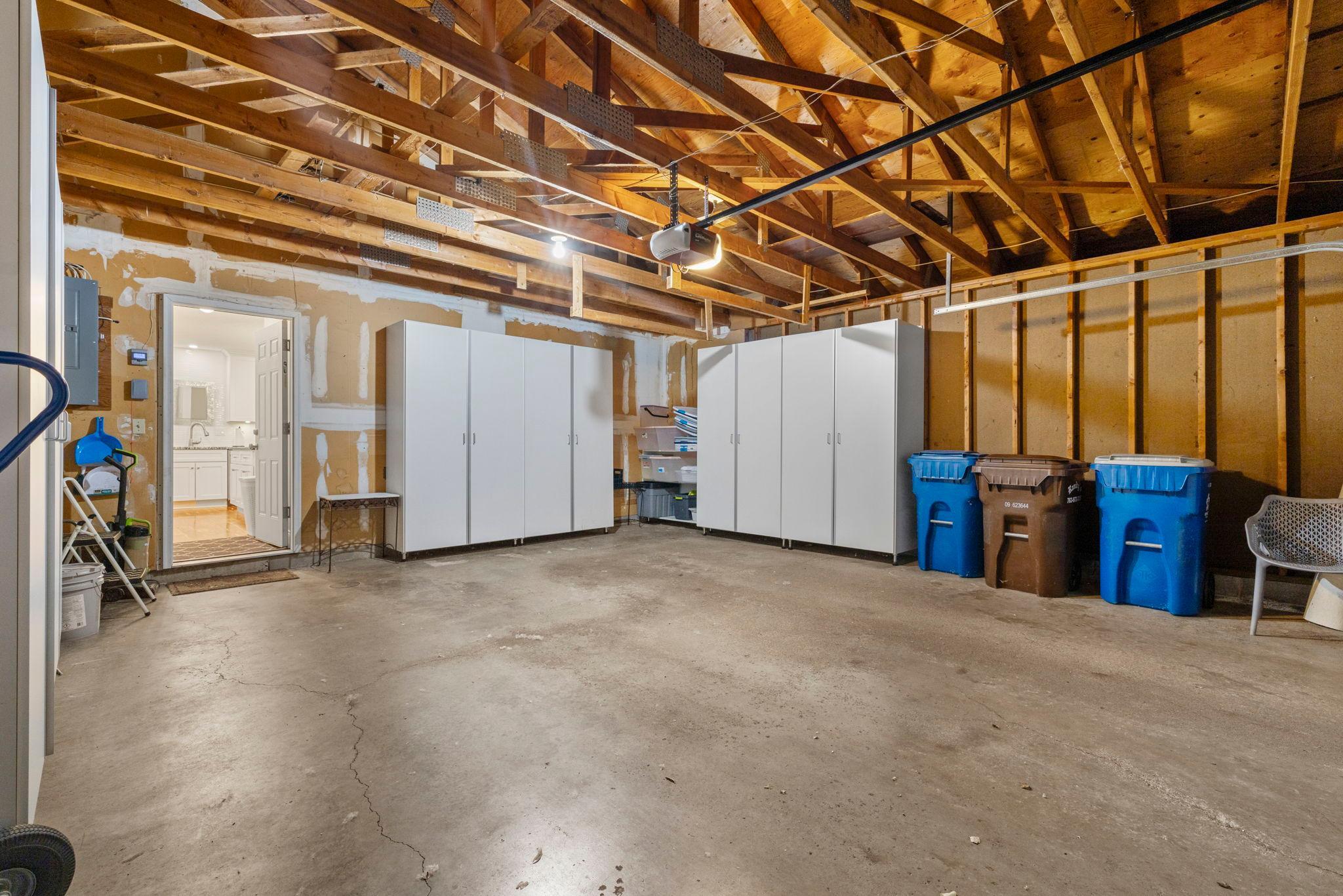 Garage with custom Storage
