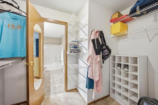 Primary walk-in closet