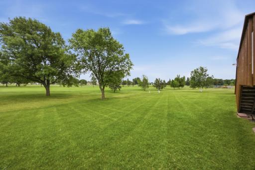 Backyard backs to 10th hole of Village Green golf course