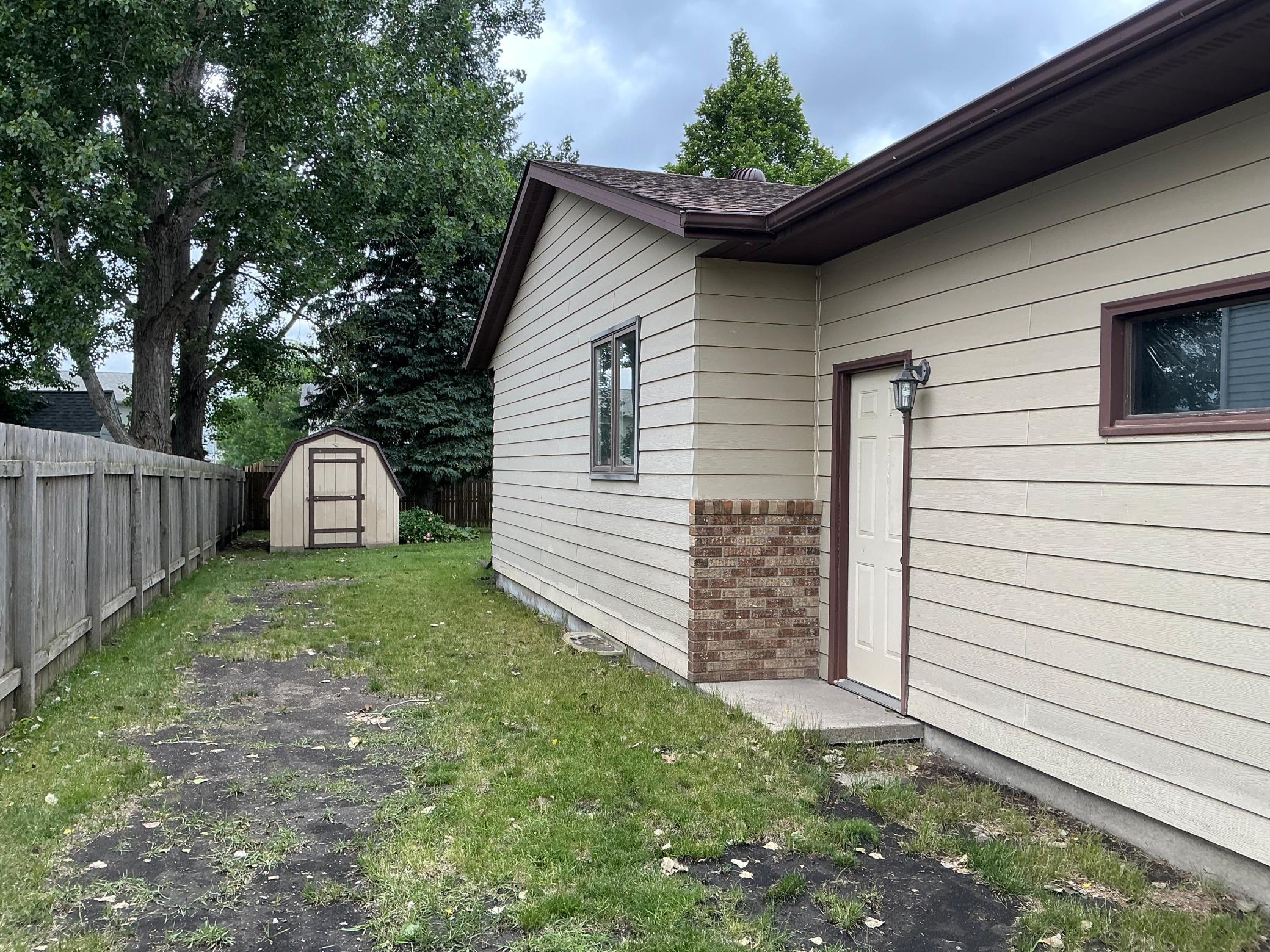 Side of garage