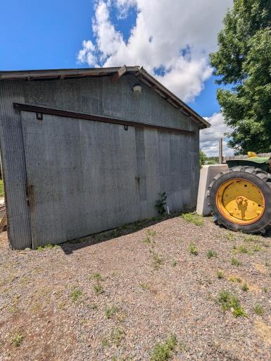 The garage/pole building is 21 x 30 and can fit two cars with extra room to spare.