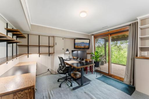Lower Level Office features 3rd Walkout