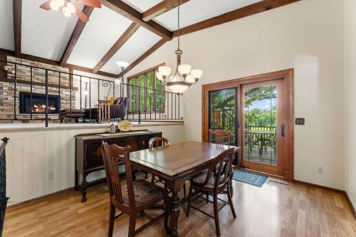 Formal Dining Room walks out to Deck