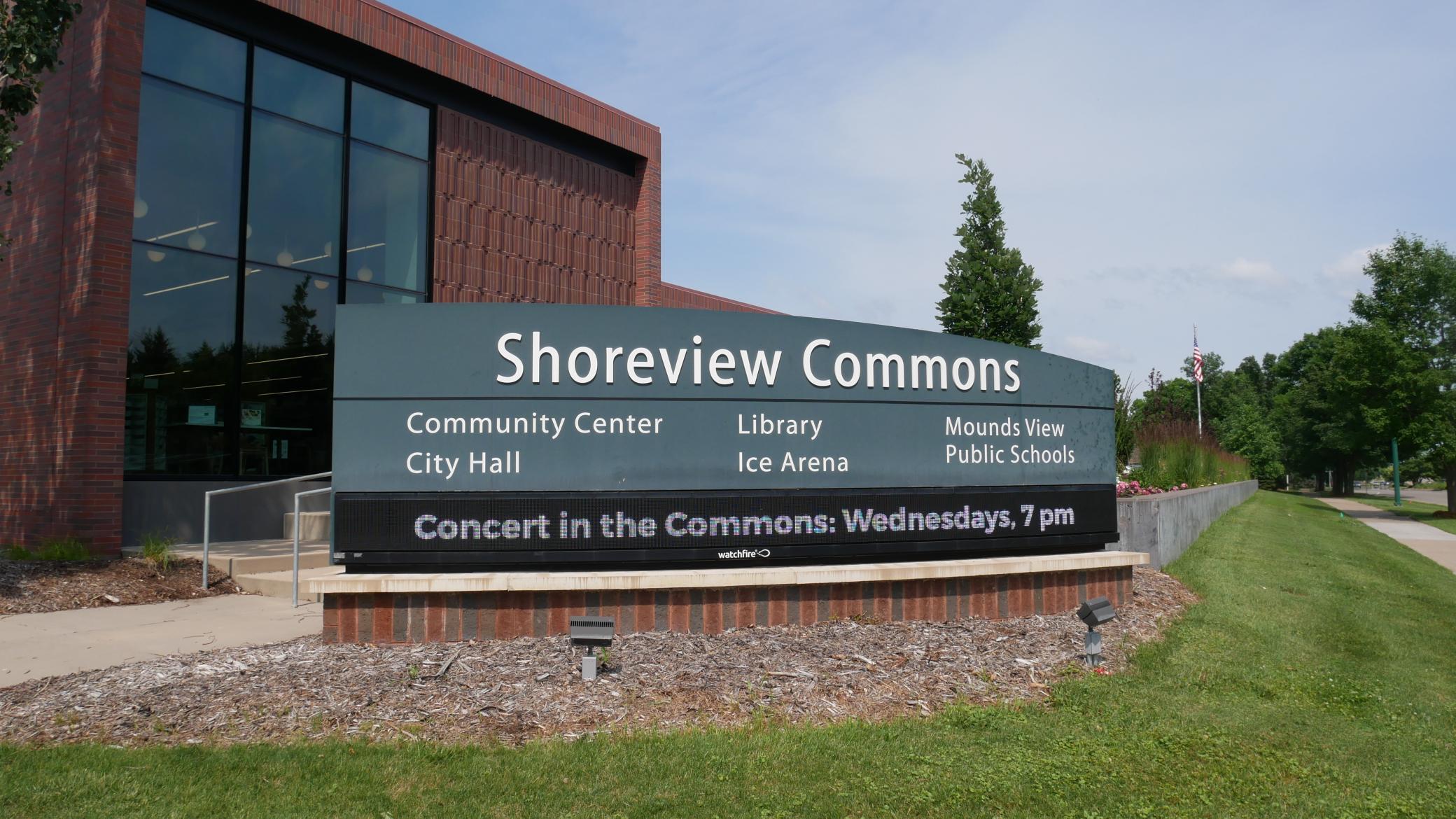 Shoreview Commons 1.5 miles away. There are beautiful facilities there for all ages.