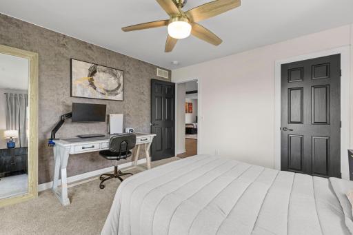 Upper-level bedroom