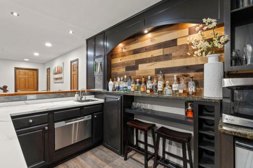 Lower-level wet bar