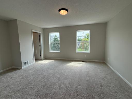 In the Owner’s bedroom there is plenty of space for a king size bed and enough 2 closet spaces to handle even the biggest garment collection.