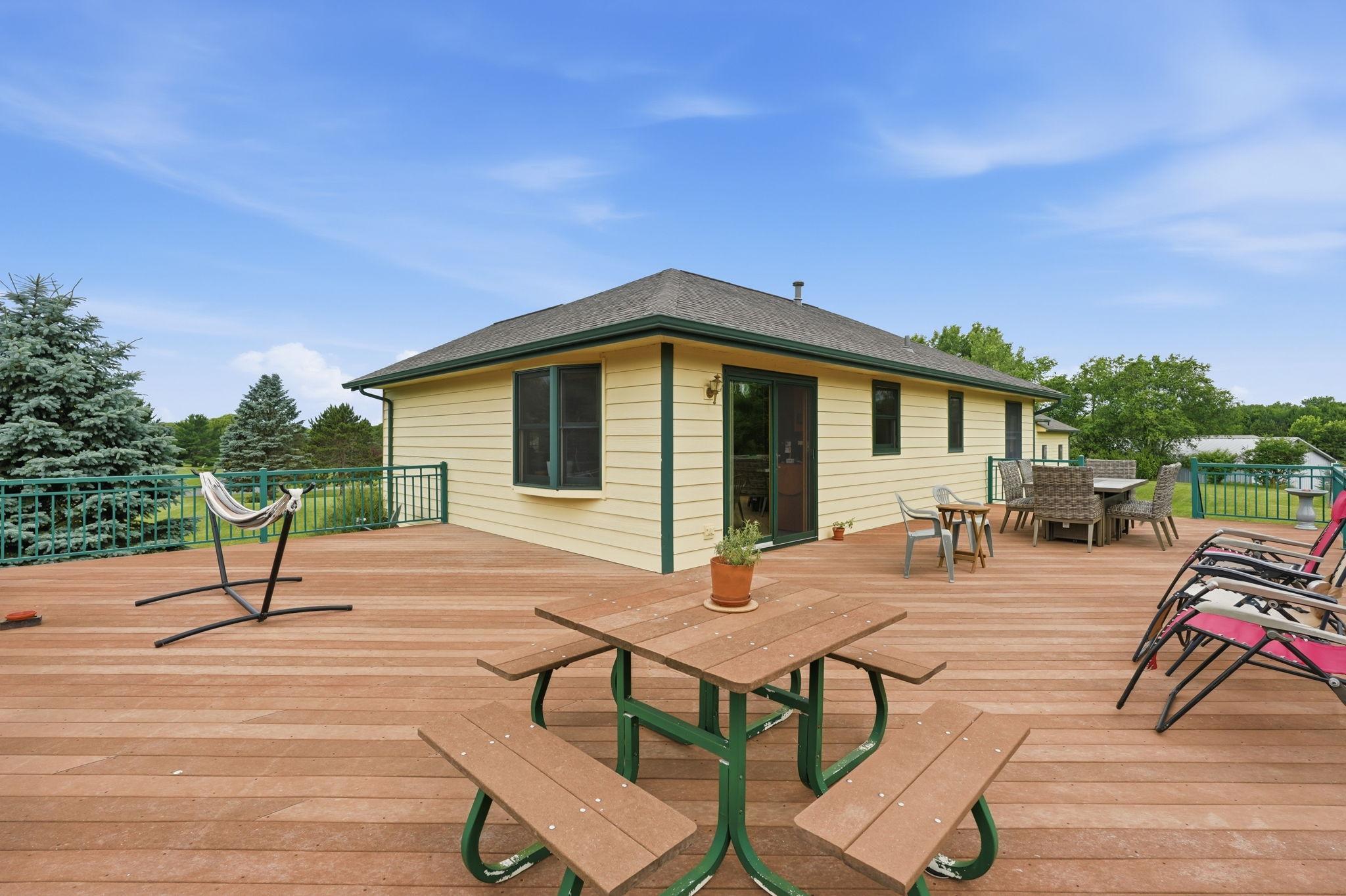 Maintenance free wrap around deck