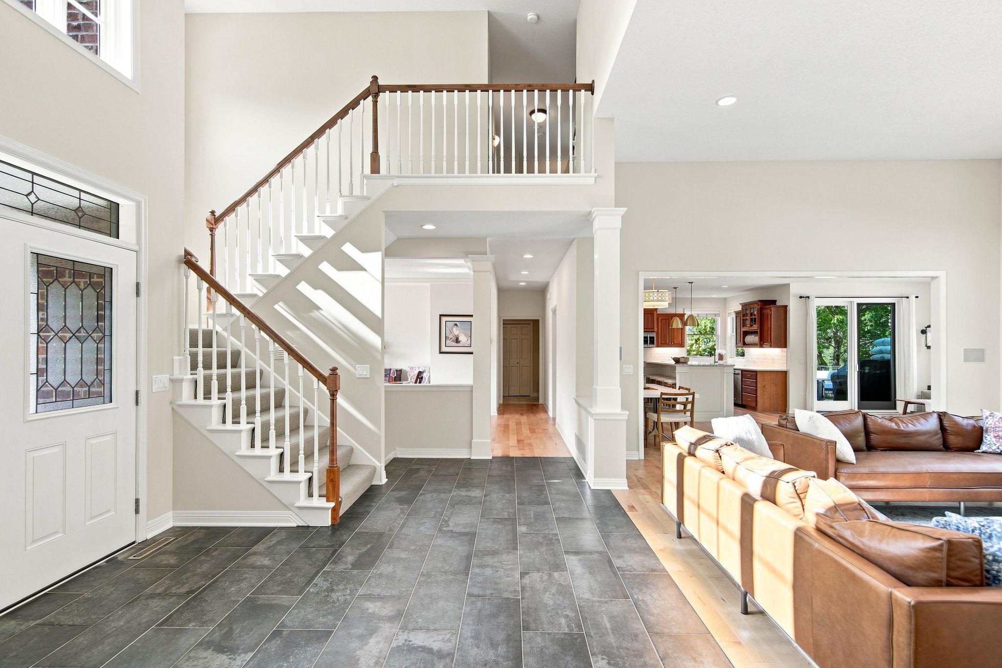 Impressive two story Foyer