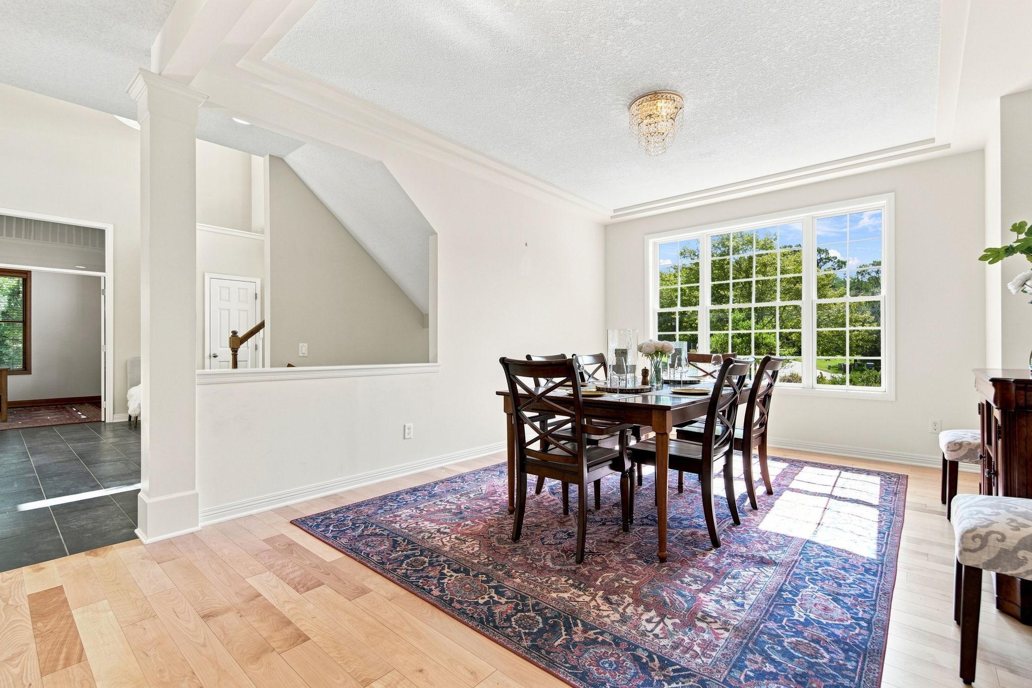 Elegant formal Dining room w picture window