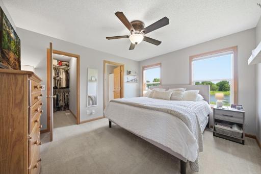 Huge primary bedroom with a walk in closet and your own private bathroom