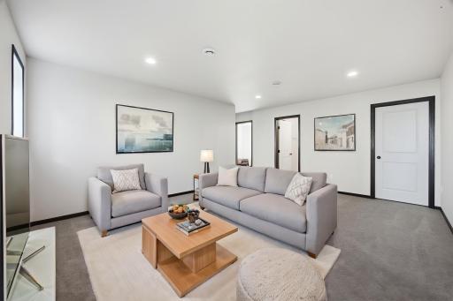 Virtually Staged Family Room