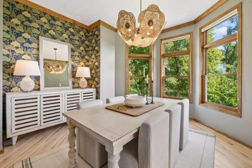 Dining room. Beautiful enough for guests, comfortable enough for every day.