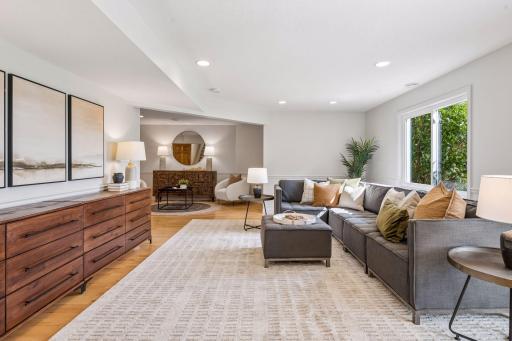 Family room with fabulous natural light.