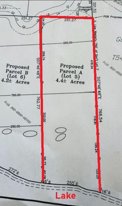 4.4 acres Lot 5 Pequaywan Lake SURVEY.JPG