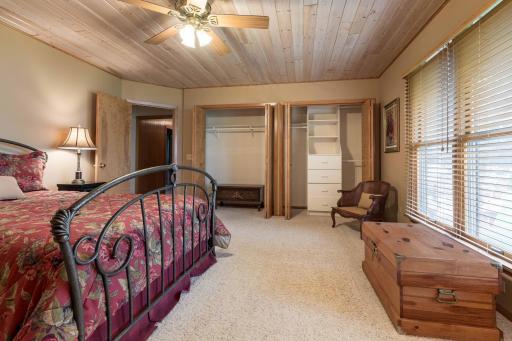 Primary Suite with Double closets and built in storage