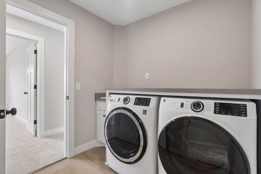 Having the laundry room near all the upper level bedrooms makes laundry day a little bit easier.