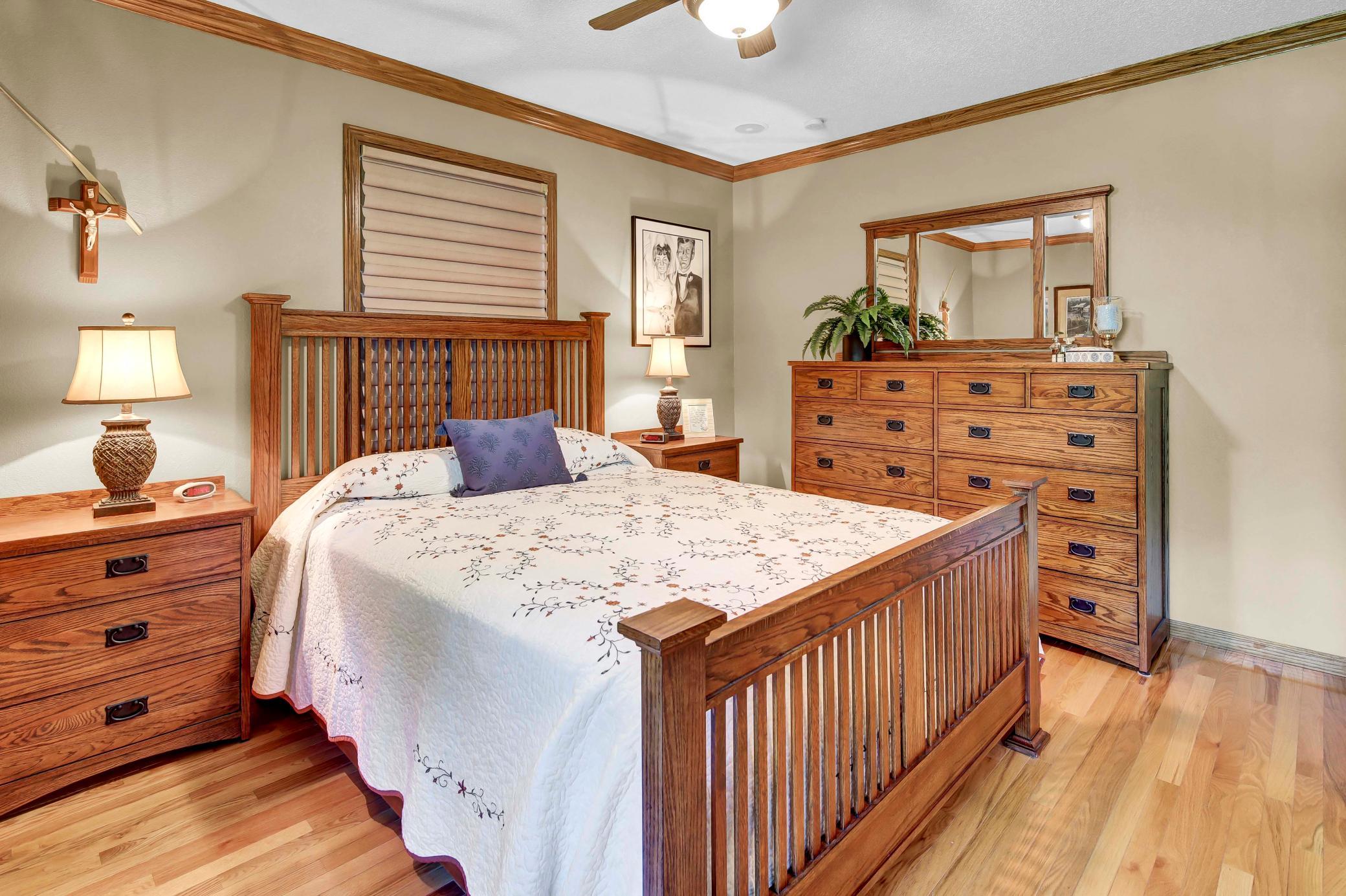 Main level bedroom with large closet