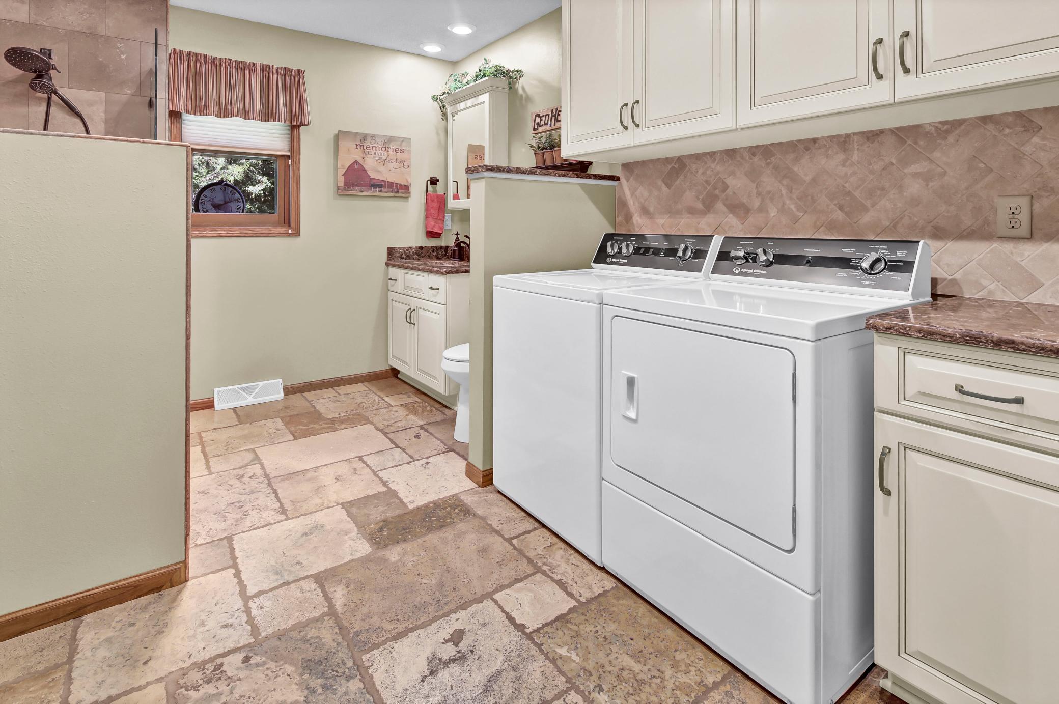 Main level laundry room