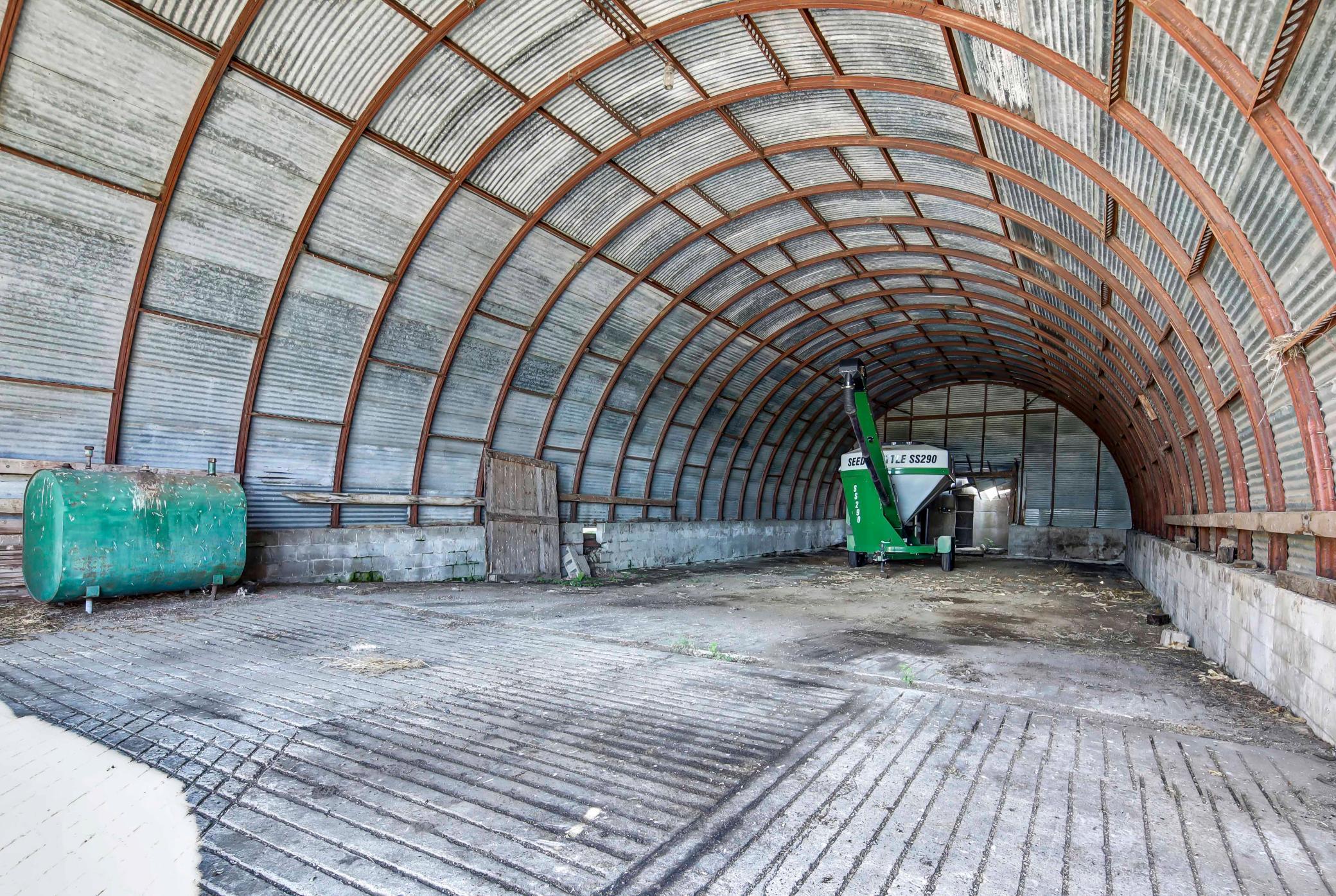 Interior of quonset