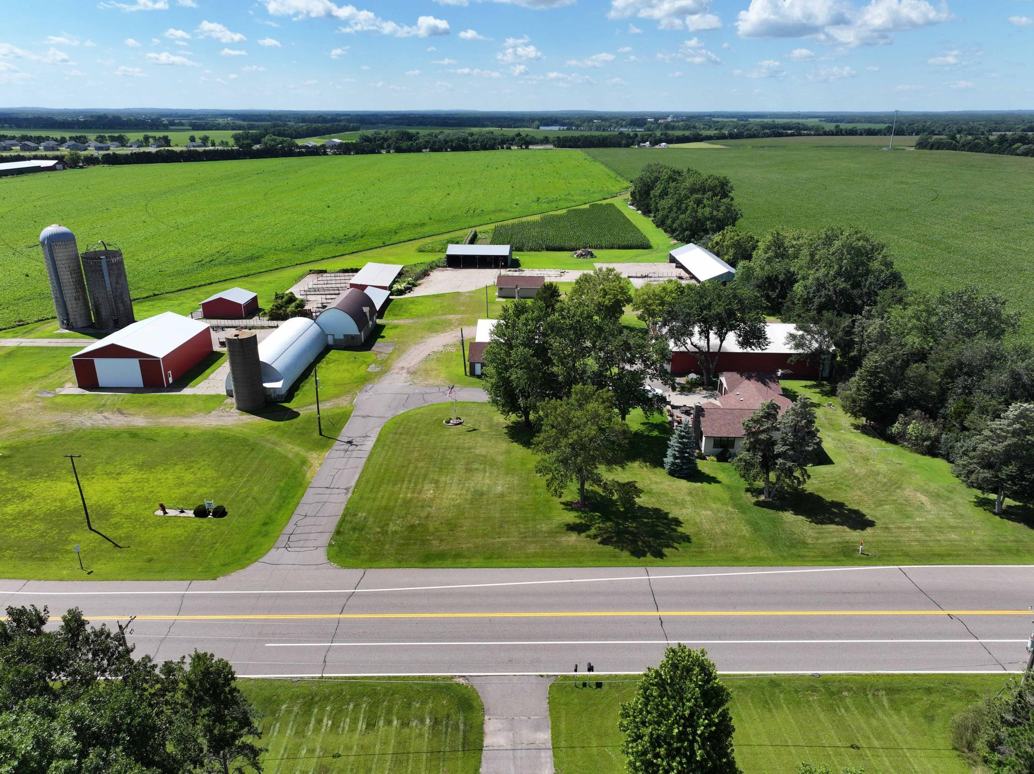 Multiple outbuildings