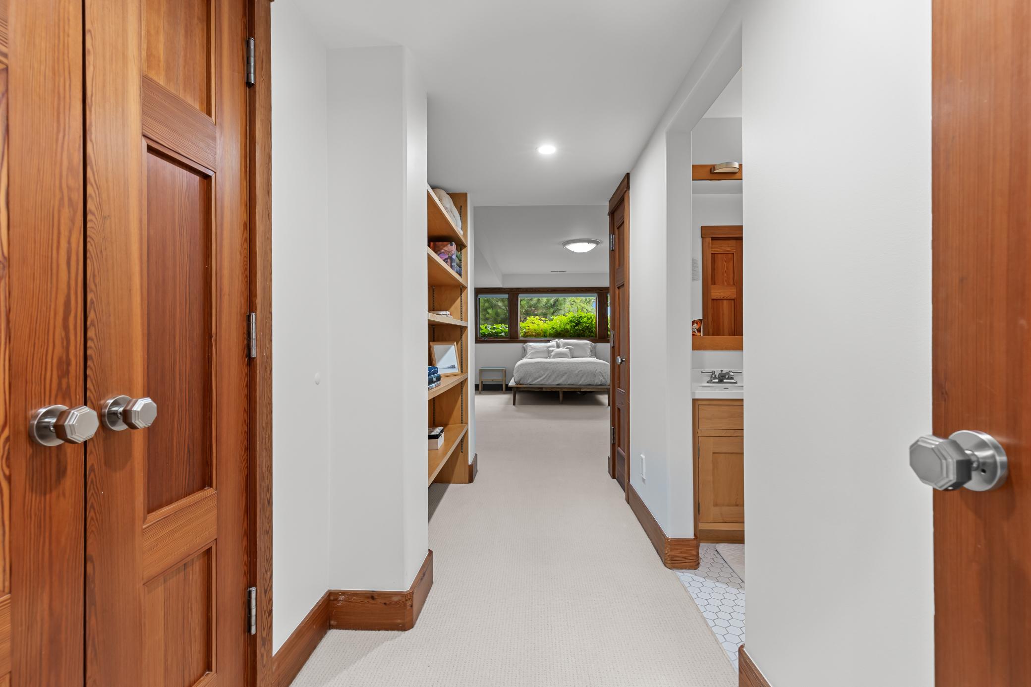 Lower level third bedroom with ensuite bathroom