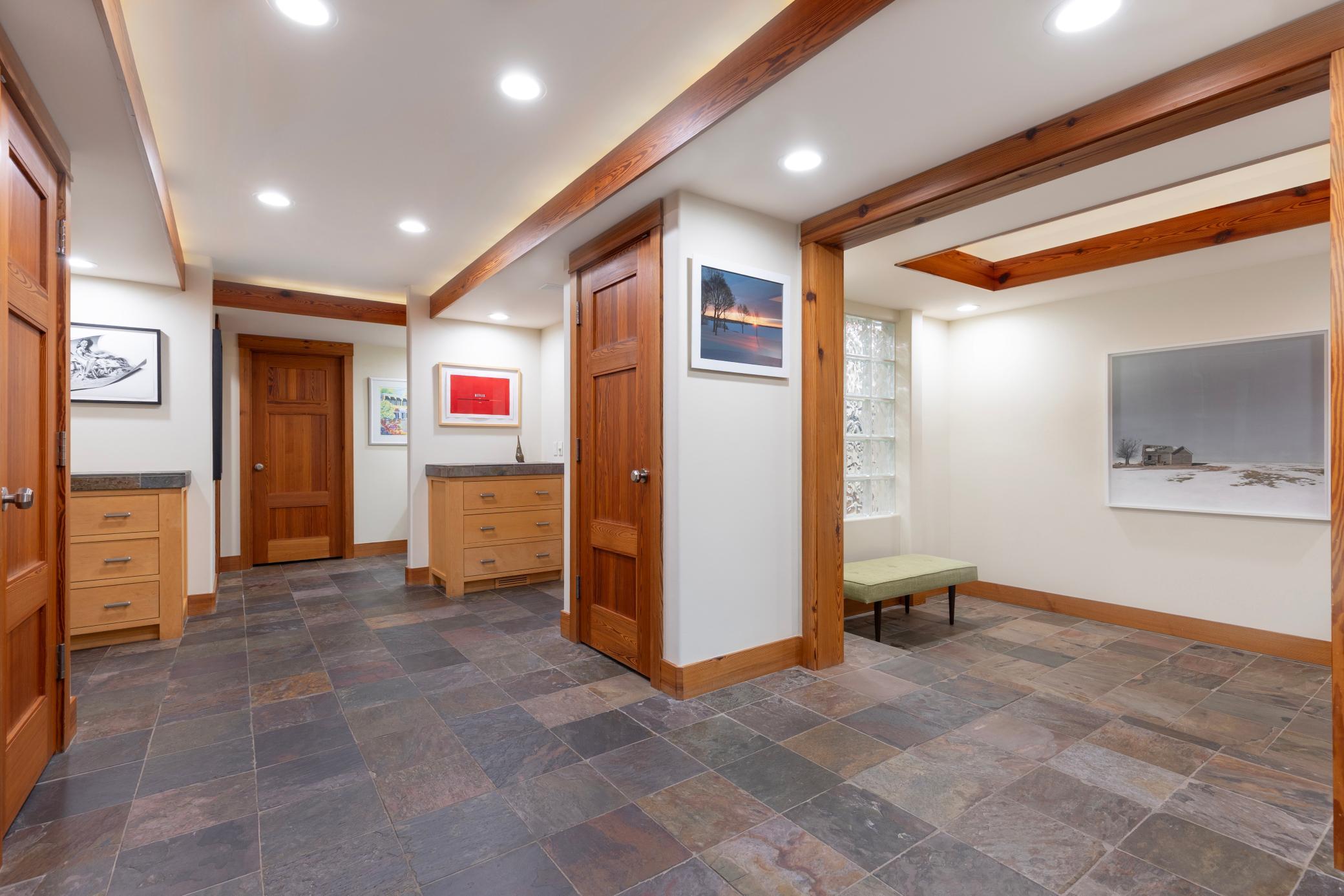 Oversized hallways and spaces