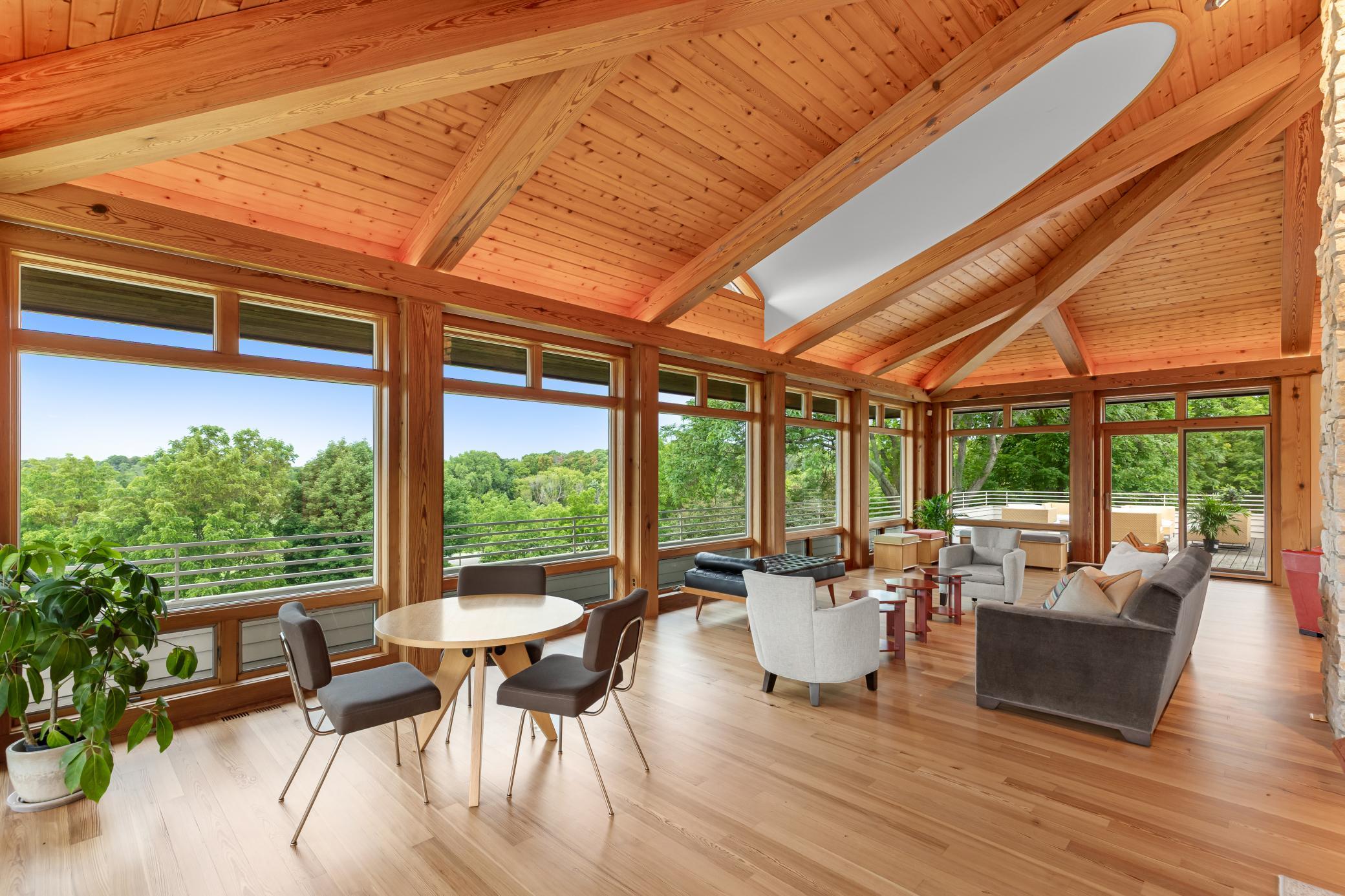 Panoramic unobstructed views of the 2700 acre Baker Park Nature Preserve