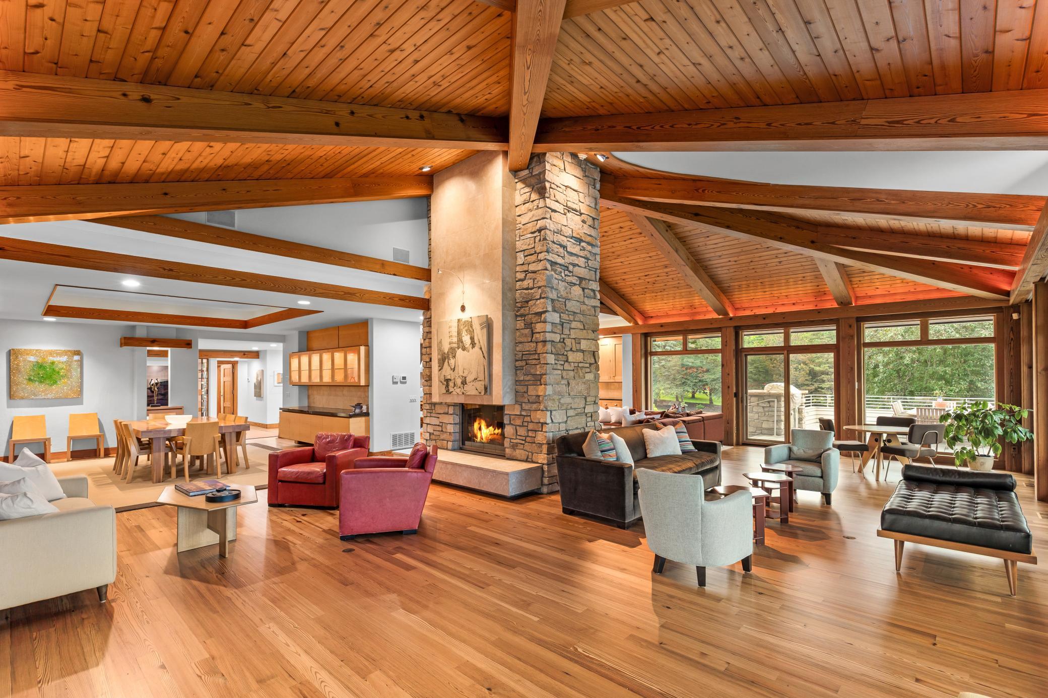 Generous ceiling heights and room dimensions give a sense of volume for grand entertaining without compromising intimacy throughout this home