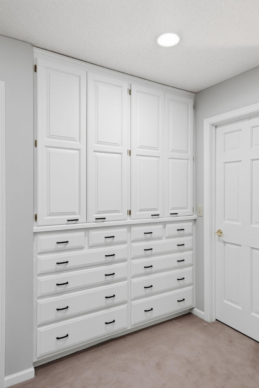 Built in dresser space.