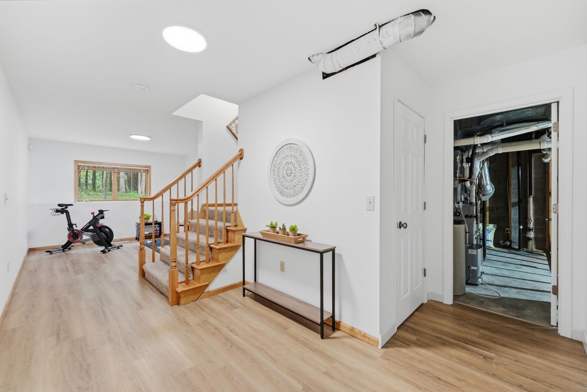 Lower level finished area.
