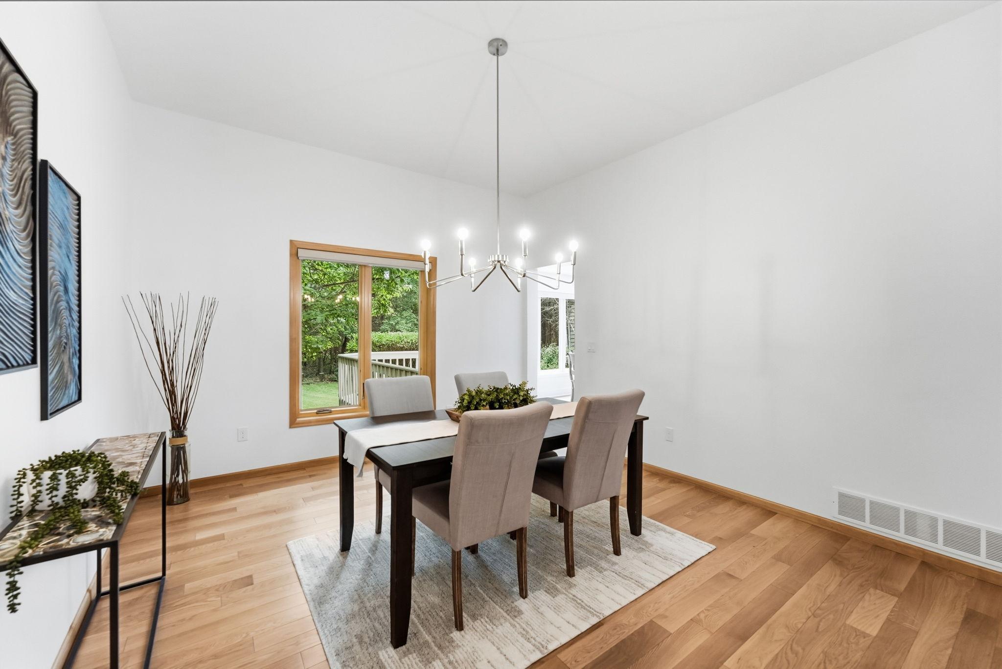 Formal dining is perfect for entertaining.