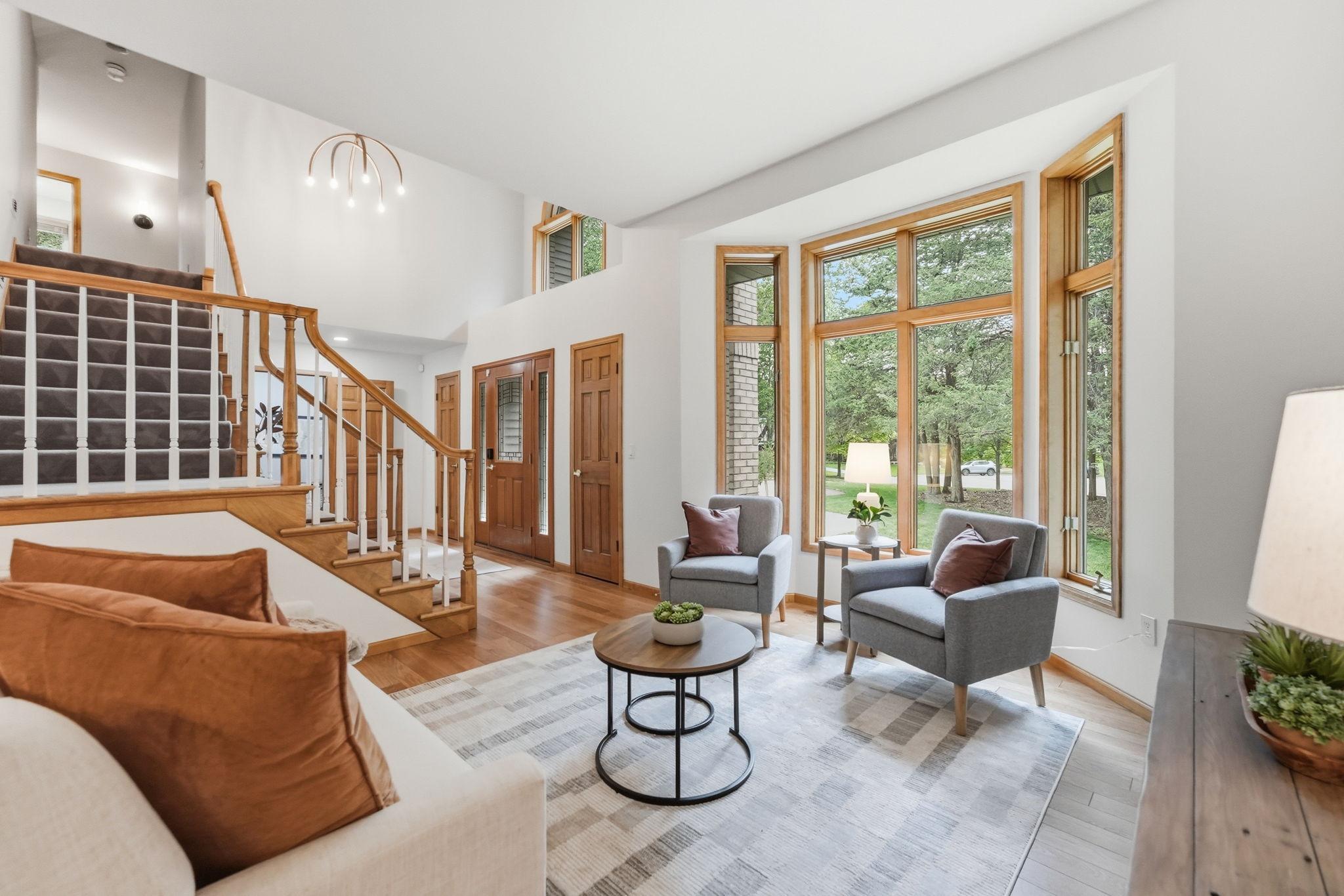 Large windows allowing ample natural light.