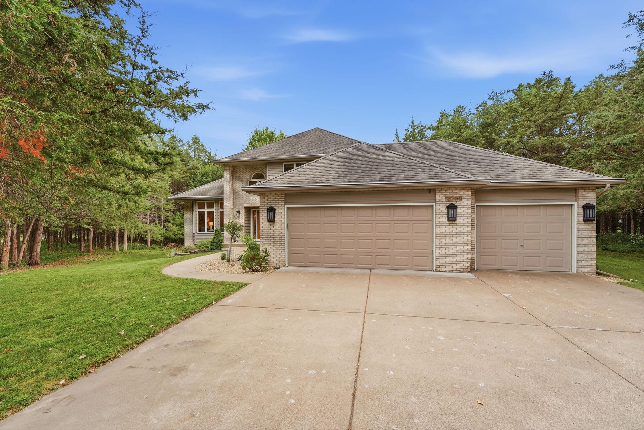 Three car garage.