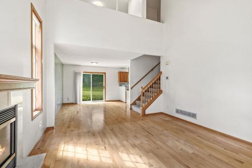 Each room flows effortlessly to the next throughout this homes main level.