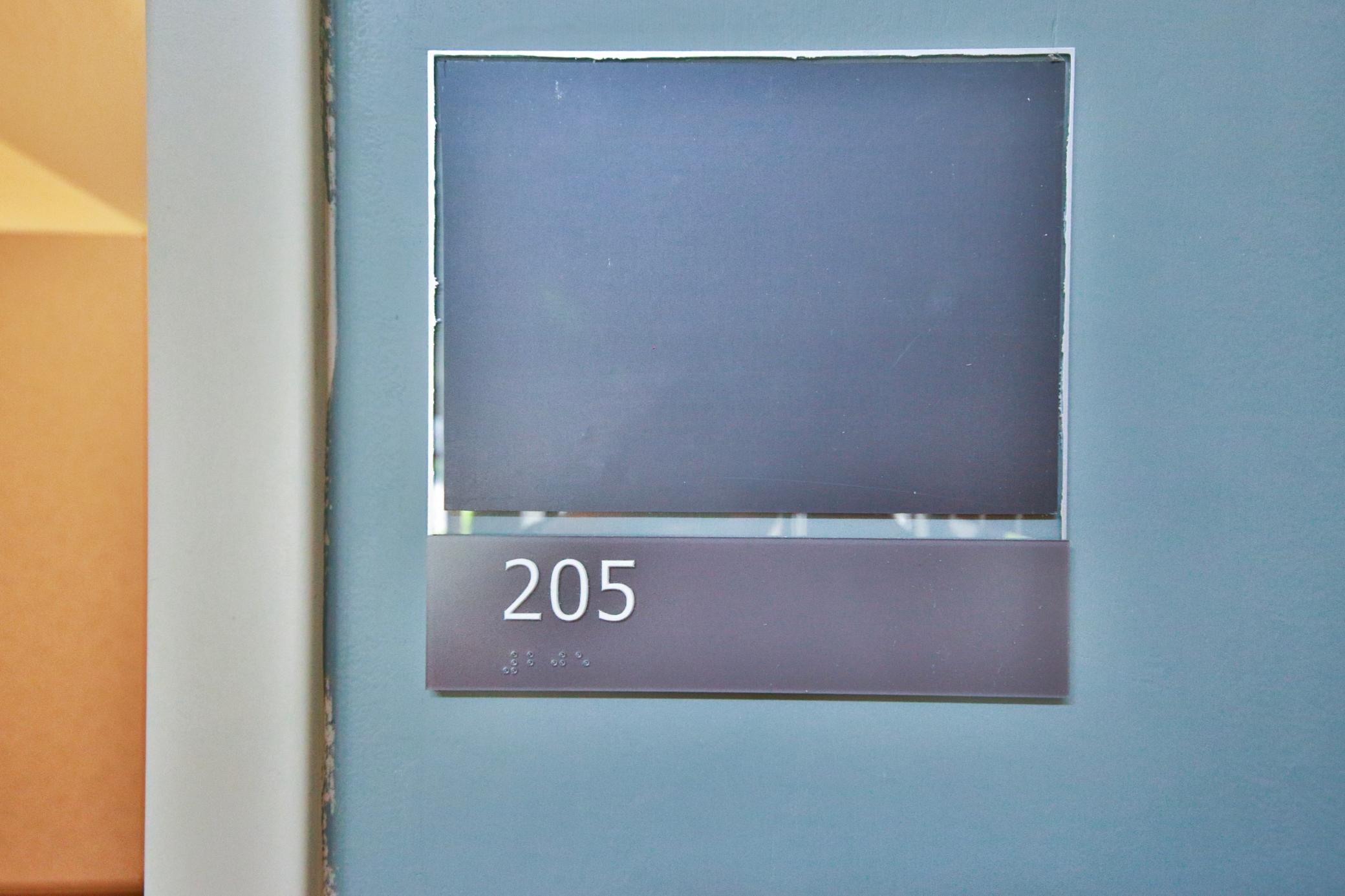 exam/therapy room 1 behind main reception area